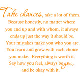 Take Chances a Lot of Them Home Decor Vinyl Wall Decal VWAQ