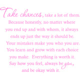 Take Chances a Lot of Them Home Decor Vinyl Wall Decal VWAQ