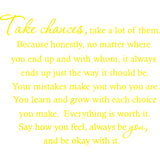 Take Chances a Lot of Them Home Decor Vinyl Wall Decal VWAQ