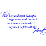 The Best and Most Beautiful Things Vinyl Wall art Decal VWAQ