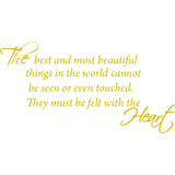 The Best and Most Beautiful Things Vinyl Wall art Decal VWAQ
