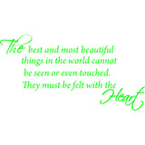 The Best and Most Beautiful Things Vinyl Wall art Decal VWAQ