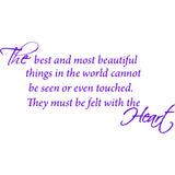 The Best and Most Beautiful Things Vinyl Wall art Decal VWAQ
