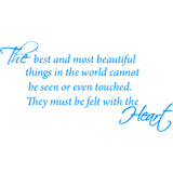 The Best and Most Beautiful Things Vinyl Wall art Decal VWAQ