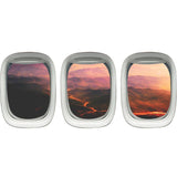 VWAQ Pack of 3 Lava Wall Decor Volcano Sticker Airplane Window Aviation Decals - PPW10 - VWAQ Vinyl Wall Art Quotes and Prints