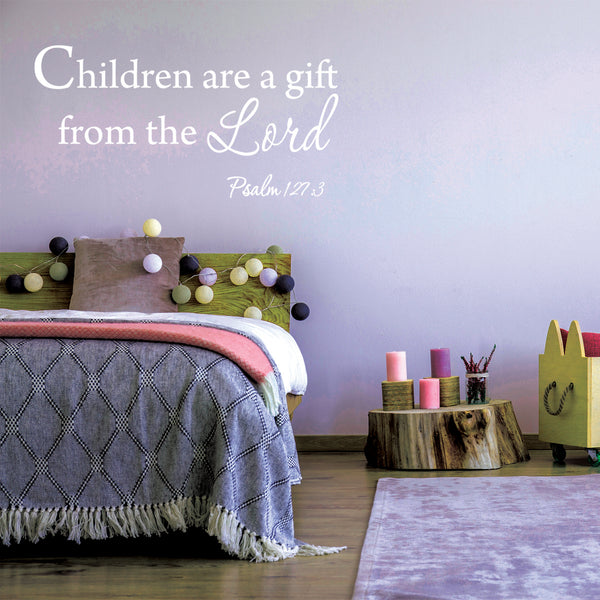 VWAQ Children are a gift from the Lord Wall Quotes Decal - VWAQ Vinyl Wall Art Quotes and Prints