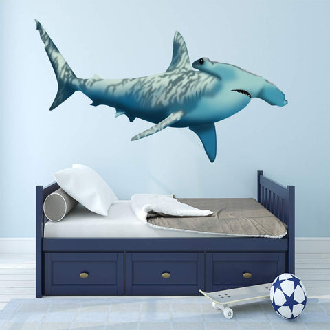 VWAQ Giant Hammerhead Shark Wall Art Shark Room Decor NA02 - VWAQ Vinyl Wall Art Quotes and Prints