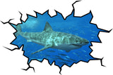 VWAQ Peel and Stick Shark Wall Crack Vinyl Wall Decal - VWAQ Vinyl Wall Art Quotes and Prints no background