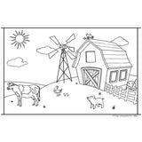 VWAQ Coloring Wall Prints - Farm Animals Dry Erase Whiteboard Wall Decal - DRV4 - VWAQ Vinyl Wall Art Quotes and Prints