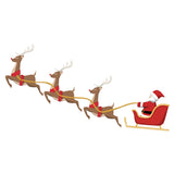 VWAQ Santa Claus Reindeer Christmas Holiday Wall Decal Sticker - HOL1 - VWAQ Vinyl Wall Art Quotes and Prints