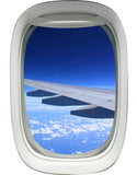 Airplane Window Wing View Peel and Stick Vinyl Wall Decal - A02 - VWAQ Vinyl Wall Art Quotes and Prints