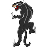 VWAQ Panther in Black Wall Decal - Pantera Decal, American Traditional Tattoo Art - AT4 no background