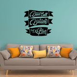 VWAQ Don't Call It A Dream Call It A Plan Inspirational Wall Decal Motivational Home Decor