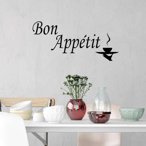 VWAQ Bon Appétit Wall Quotes Decal Cooking Quotes - VWAQ Vinyl Wall Art Quotes and Prints