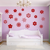 Flower Decals for Wall Nursery - Wall Stickers Decor VWAQ