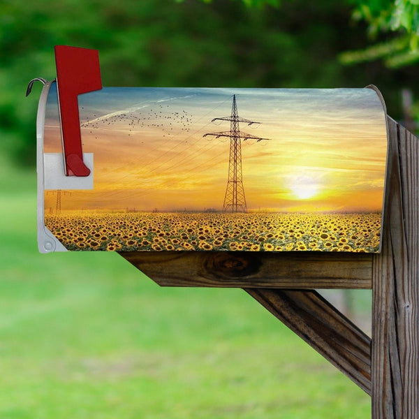 Sunflower Field Fully Magnetic Mailbox Cover VWAQ - MBM8