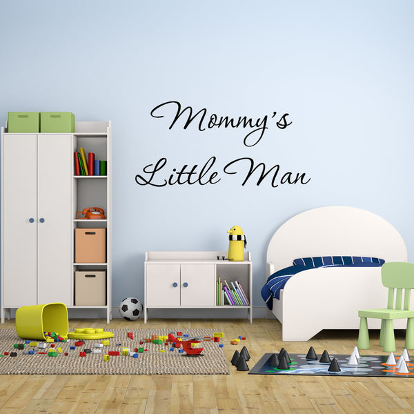 VWAQ Mommy's Little Man Vinyl Wall Decal - VWAQ Vinyl Wall Art Quotes and Prints