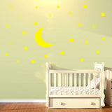 Moon and Stars Nursery Wall Decal Vinyl Stickers VWAQ