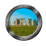 VWAQ Stonehenge Porthole Window View Peel and Stick Vinyl Wall Decal - P200 - VWAQ Vinyl Wall Art Quotes and Prints