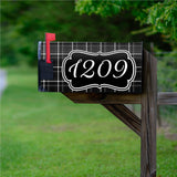 Custom Mailbox Magnetic Mailbox Cover Plaid Design - PMBM18