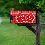 Custom Mailbox Magnetic Mailbox Cover Plaid Design - PMBM18