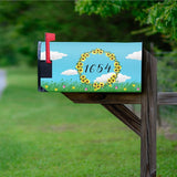 Fully Magnetic Custom Mailbox Cover Sunflower Design - PMBM19