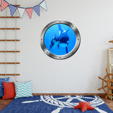 VWAQ Peel and Stick Killer Whales Ocean View Window Porthole Wall Decal - PO20 - VWAQ Vinyl Wall Art Quotes and Prints
