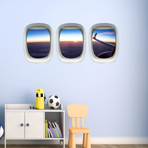 airplane window decals