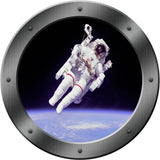 VWAQ Peel and Stick Astronaut in Space Porthole Vinyl Wall Decal - PS1 - VWAQ Vinyl Wall Art Quotes and Prints