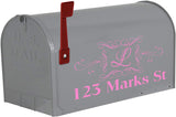 Pink Personalized Mailbox Address Decals