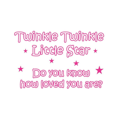 VWAQ Twinkle Twinkle Little Star Do You Know How Loved You Are? Nursery Wall Decal - VWAQ Vinyl Wall Art Quotes and Prints