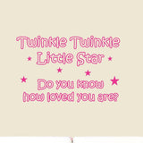 VWAQ Twinkle Twinkle Little Star Do You Know How Loved You Are? Nursery Wall Decal - VWAQ Vinyl Wall Art Quotes and Prints