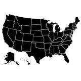 VWAQ United States of America Map Wall Decal - VWAQ Vinyl Wall Art Quotes and Prints