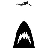 VWAQ Shark Under Swimmer Home Decor Vinyl Wall Decal - 927 - VWAQ Vinyl Wall Art Quotes and Prints