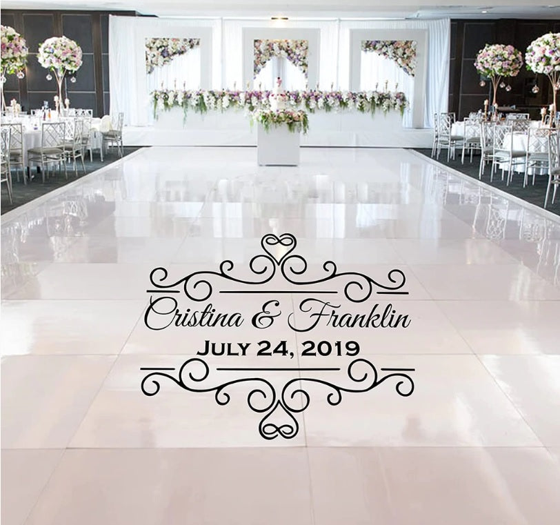 Take Your Wedding Day To The Next Level with Dance Floor Decals