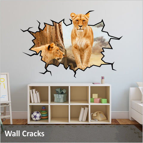 Wall Crack Decals