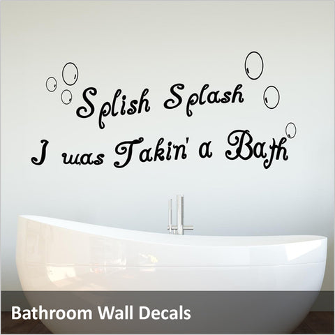 Bathroom Vinyl Wall Quotes and Decals