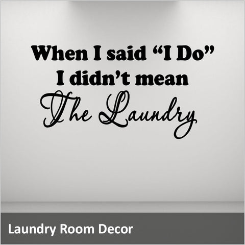 Laundry Room Wall Decals