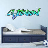 VWAQ Graffiti Wall Decals Custom Name - Hip Hop Stickers Personalized Kids Decor - GN35
