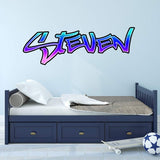 VWAQ Graffiti Wall Decals Custom Name - Hip Hop Stickers Personalized Kids Decor - GN35