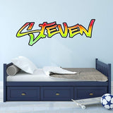VWAQ Graffiti Wall Decals Custom Name - Hip Hop Stickers Personalized Kids Decor - GN35