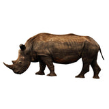 Rhino Vinyl Wall Sticker - Rhinoceros Decor, Realistic Animal Wall Decals VWAQ - PAS25