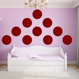 VWAQ Polka Dots Wall Decals Big 12 Inch Peel & Stick Dots Wall Art Colors Kids- MM-118 - VWAQ Vinyl Wall Art Quotes and Prints