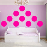 VWAQ Polka Dots Wall Decals Big 12 Inch Peel & Stick Dots Wall Art Colors Kids- MM-118 - VWAQ Vinyl Wall Art Quotes and Prints