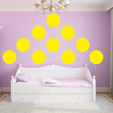 VWAQ Polka Dots Wall Decals Big 12 Inch Peel & Stick Dots Wall Art Colors Kids- MM-118 - VWAQ Vinyl Wall Art Quotes and Prints