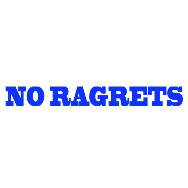 VWAQ No Ragrets- Funny Vehicle Vinyl Window Decal - VWAQ Vinyl Wall Art Quotes and Prints