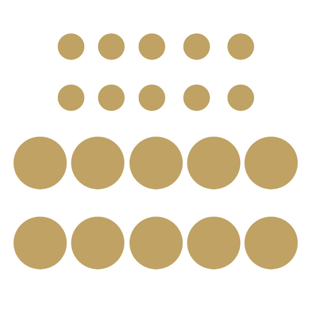 Polka Dots Wall Decals 20 Pack Big Peel & Stick Assorted MultiSizes