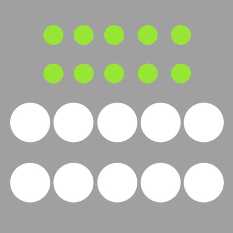 VWAQ White and Lime Green Peel and Stick Polka Dots Wall Decals - VWAQ Vinyl Wall Art Quotes and Prints