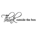 VWAQ Think Outside the Box Vinyl Wall art Decal - VWAQ Vinyl Wall Art Quotes and Prints