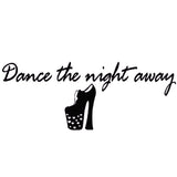 VWAQ Dance the Night Away Disco Wall Decals Quotes - VWAQ Vinyl Wall Art Quotes and Prints